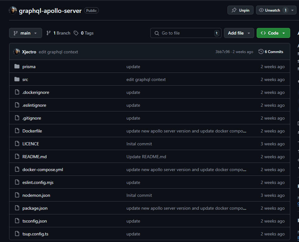 GraphQL Apollo Server
